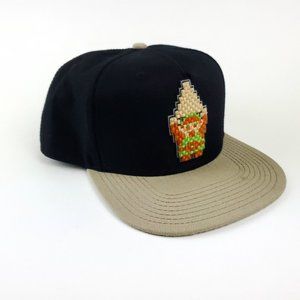 The Legend of Zelda Link Pixel Art Hat Snap Back Flat Bill Cap Hat ZELDA! Rare!